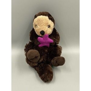 Cuddlekins Wild Republic 14" Plush Sea Otter Pink Starfish Stuffed‎ Animal